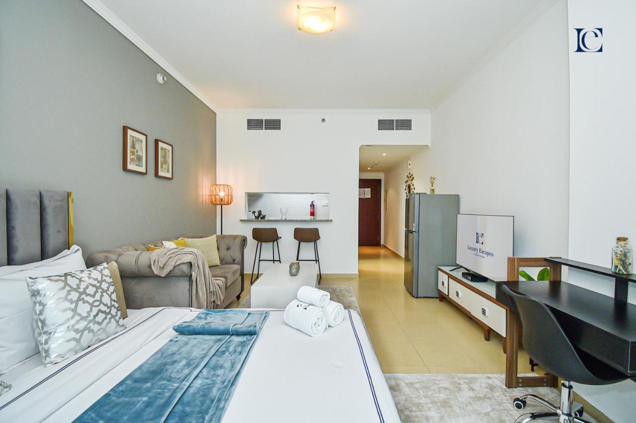 Luxury Escapes - Modern Studio Near Metro In X1 Tower Jlt Дубай Екстериор снимка